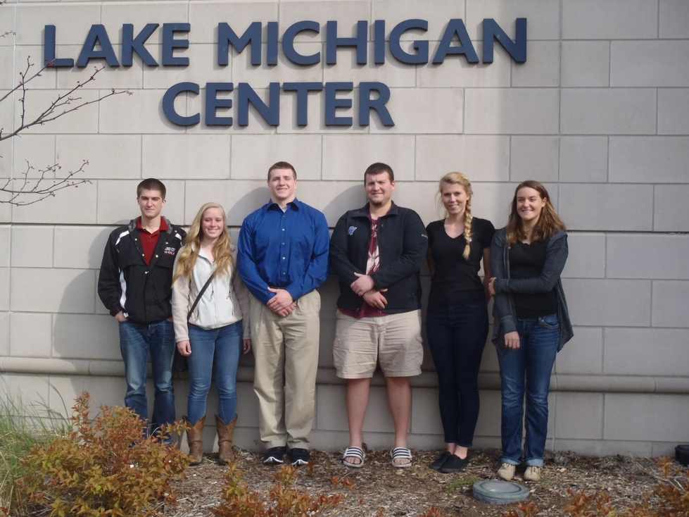 L to R: Matt Kienitz; Amanda McCarthy; John Smutny; Mike MacEachron; Nicole Hahn; Macy Doster.  Not pictured: Rebecca Soll